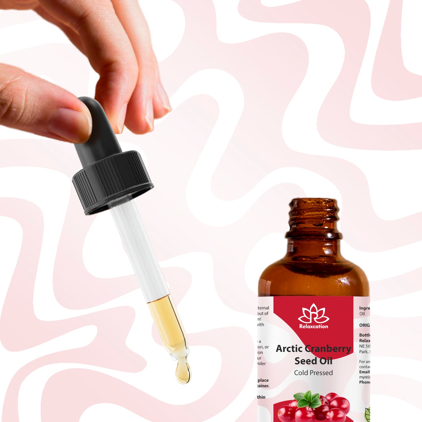 Arctic Cranberry Seed Oil Cold Pressed | Pure Vaccinium Macrocarpon Oil | Natural Facial Oil | Hair And Skin Carrier Oil Choose 0.5–4 oz