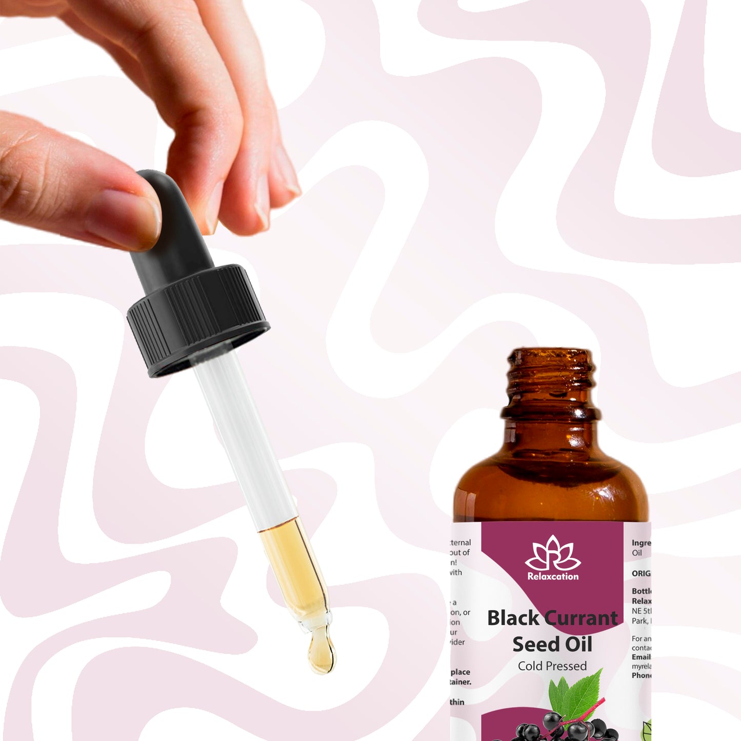 Pure Blackcurrant Seed Oil – 100% Botanical Cold-Pressed Oil for Skin & Hair