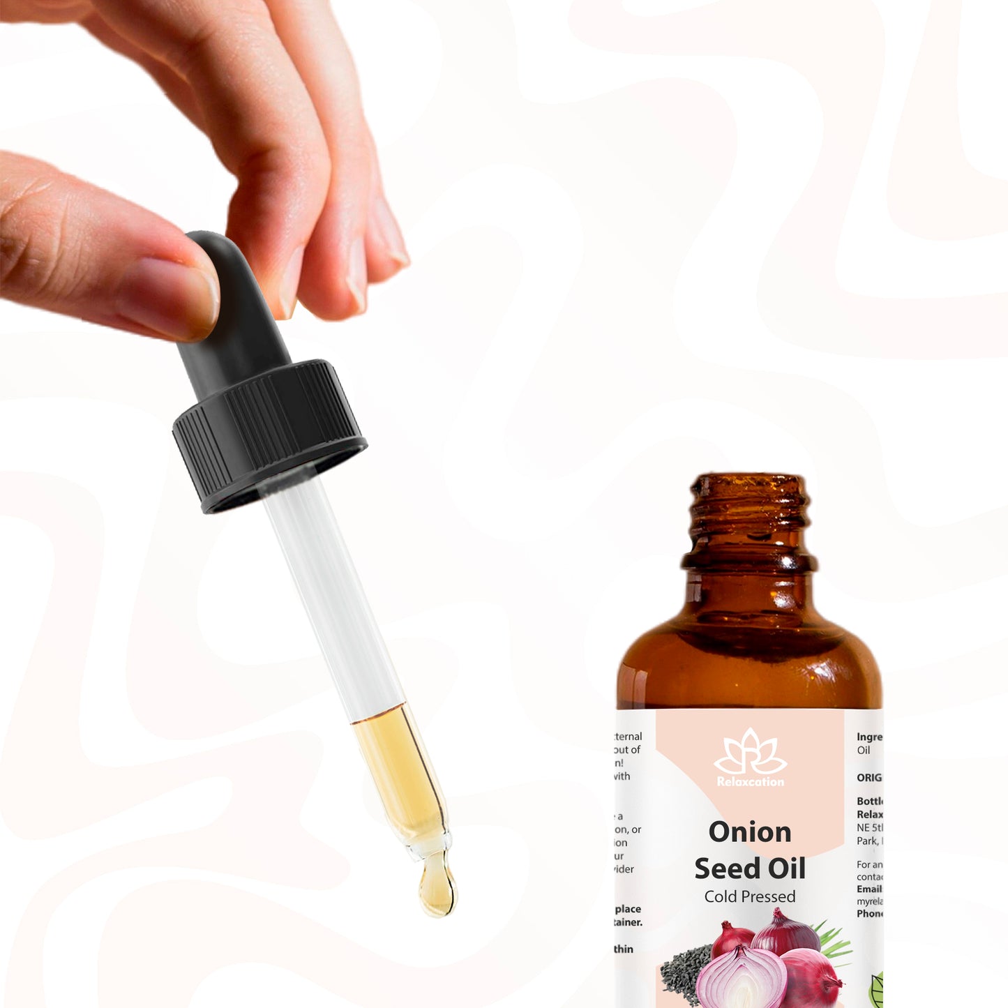 Pure Onion Essential Oil – Cold Pressed Onion Oil, Allium Cepa Seed Oil - 100% Botanical Plant Oil Ayurvedic Natural Oil