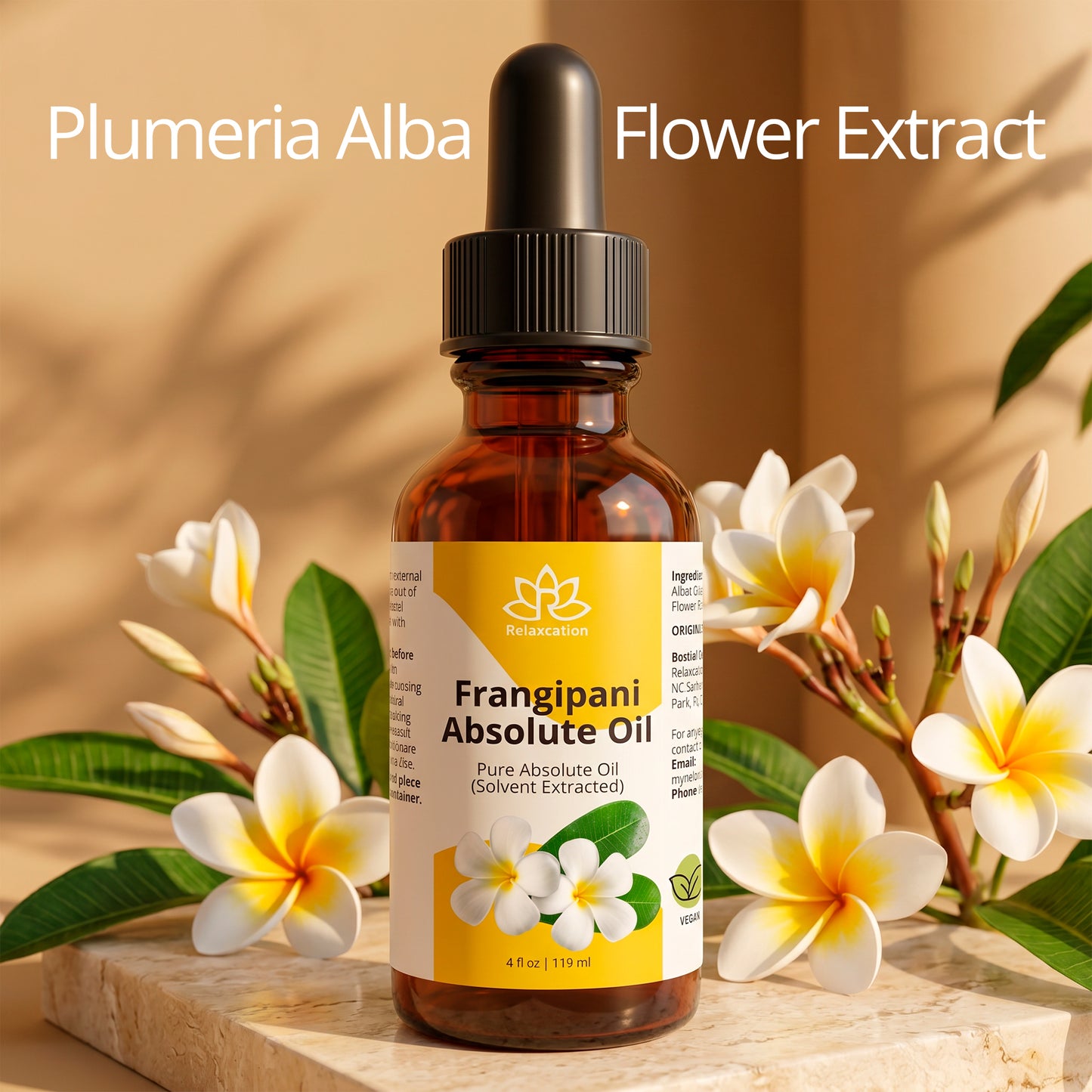 Frangipani Oil – Tropical Floral Beauty Oil for Skin, Hair & Aromatic Blends