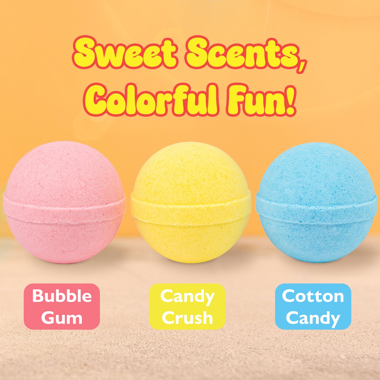 3 Big Bath Bombs for Kids with Labubu Toys Inside