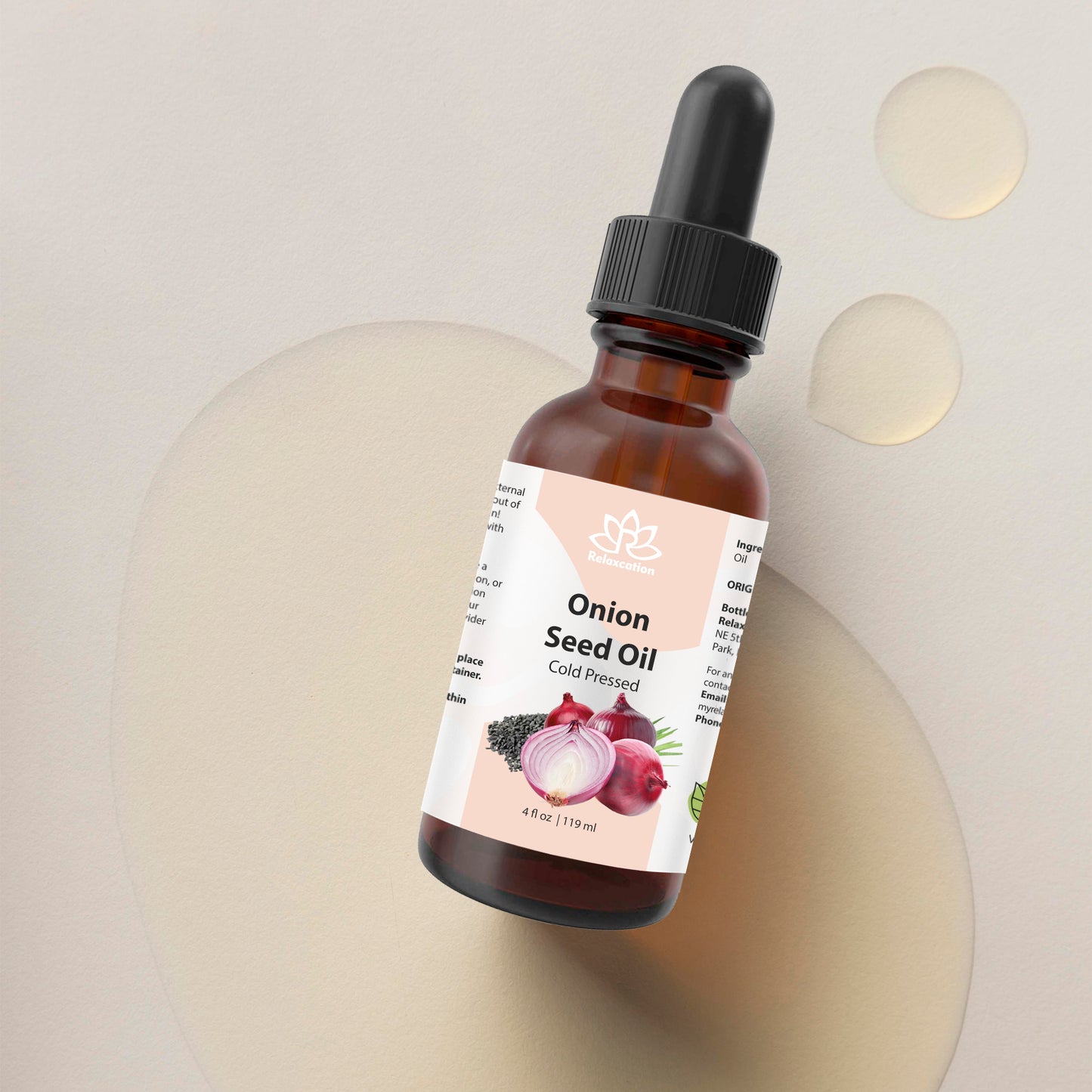 Pure Onion Essential Oil – Cold Pressed Onion Oil, Allium Cepa Seed Oil - 100% Botanical Plant Oil Ayurvedic Natural Oil
