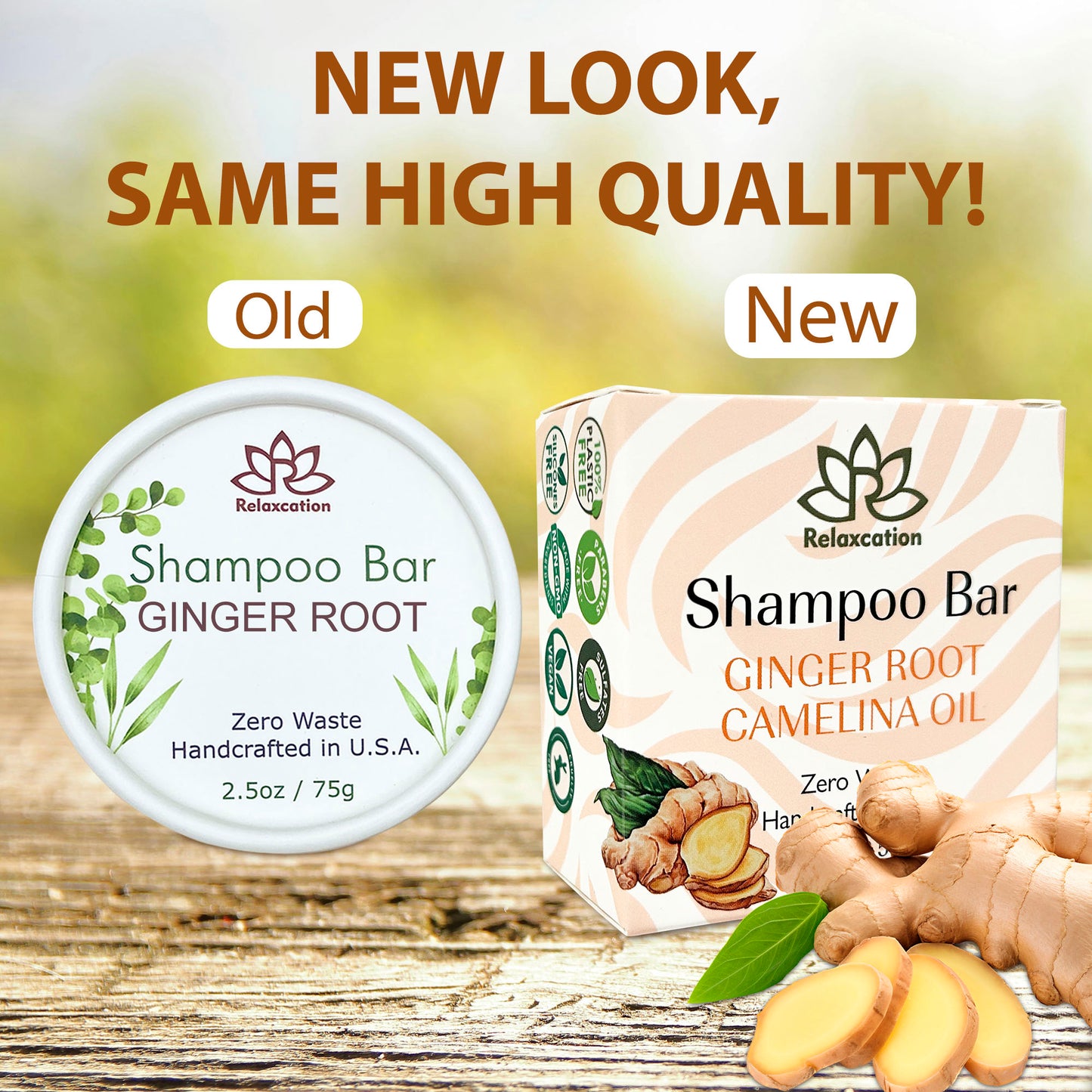 Ginger Root SOLID Shampoo Bar for Hair Growth