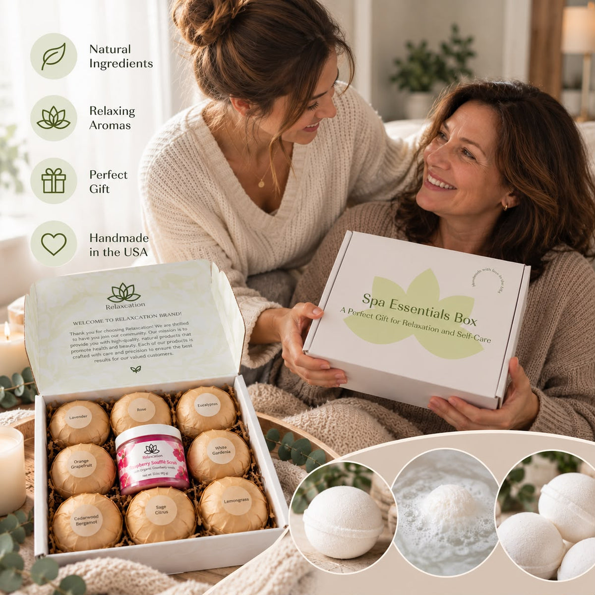 Relaxcation spa gift set for birthday, Christmas or Mother's Day