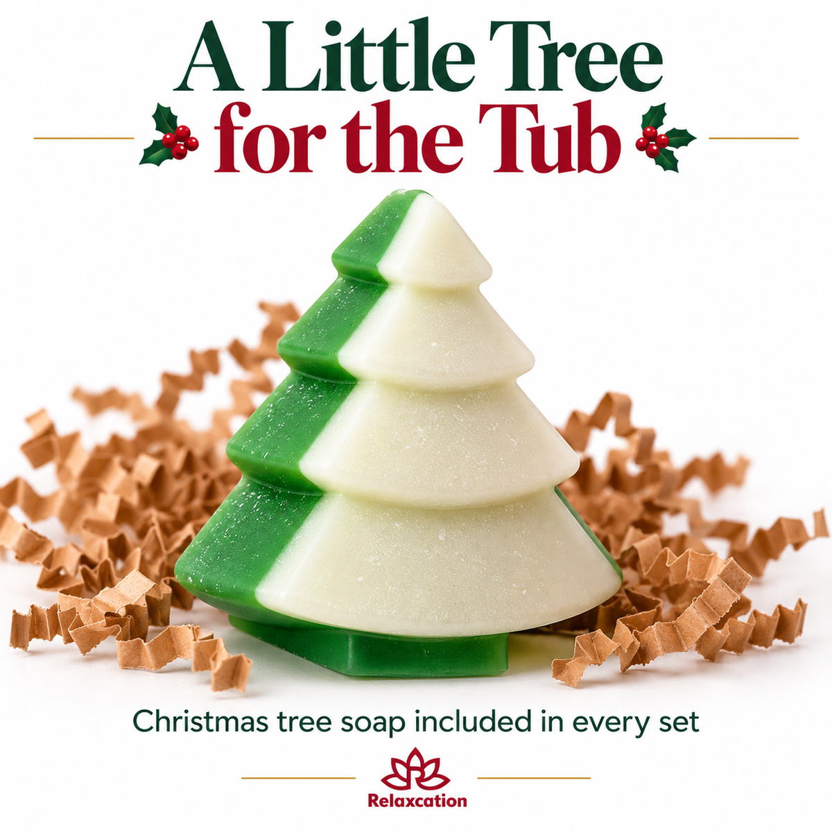 Holiday bath bombs with surprise Christmas toys inside
