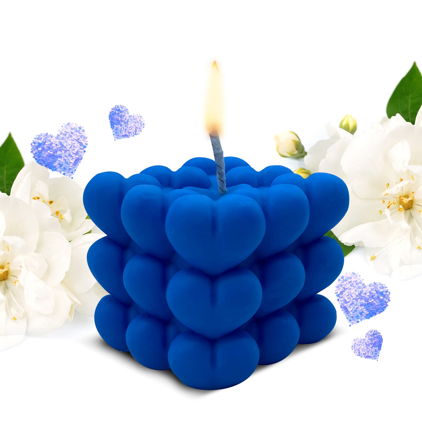 ISLAND NECTAR Heart Shaped Soy Wax Candle - 5.5 oz