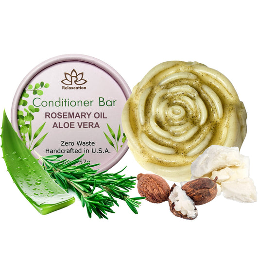 ROSEMARY OIL ALOE VERA Conditioner Bar for Hair Growth, Refreshers, Moisturizing