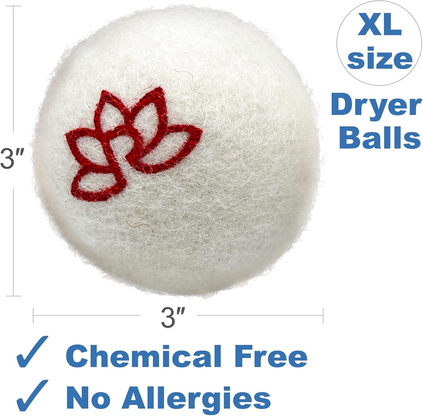 Lavender Wool Dryer Balls 3-pack