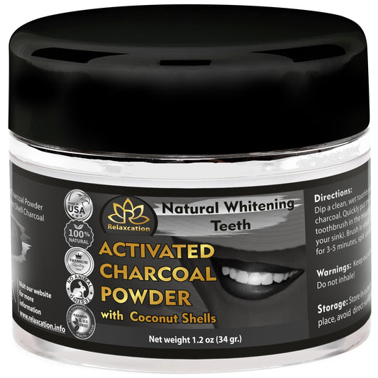 Activated Charcoal Powder for Natural Whitening Teeth