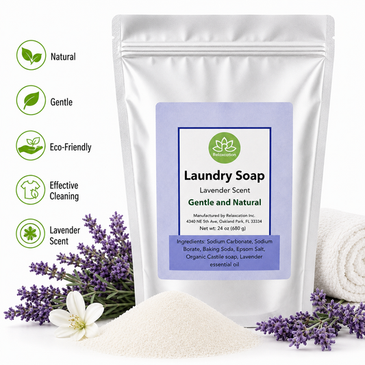 Natural Laundry Soap Detergent For Sensitive Skin "Lavender"- 3 lbs
