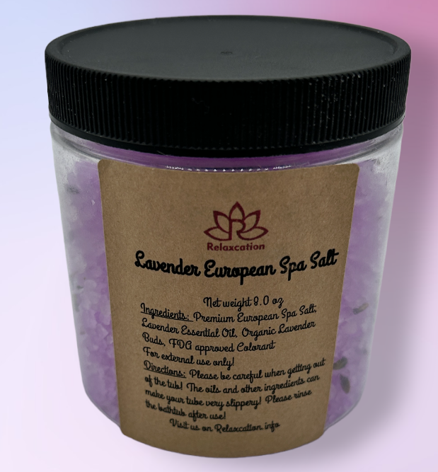 Lavender EUROPEAN SPA SALT (8 oz)