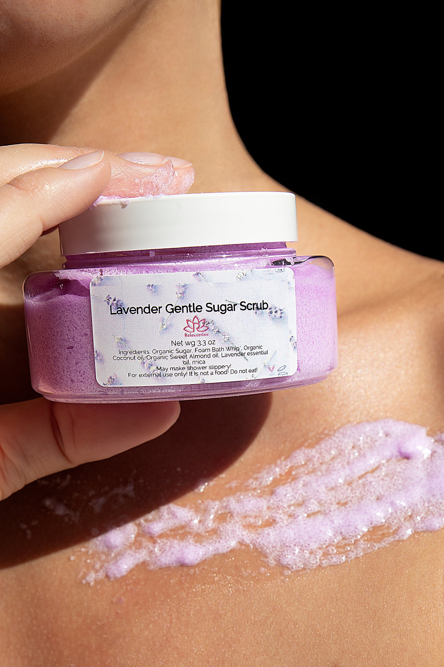 Body Sugar Scrub Soufflé "Lavender" - 4 oz