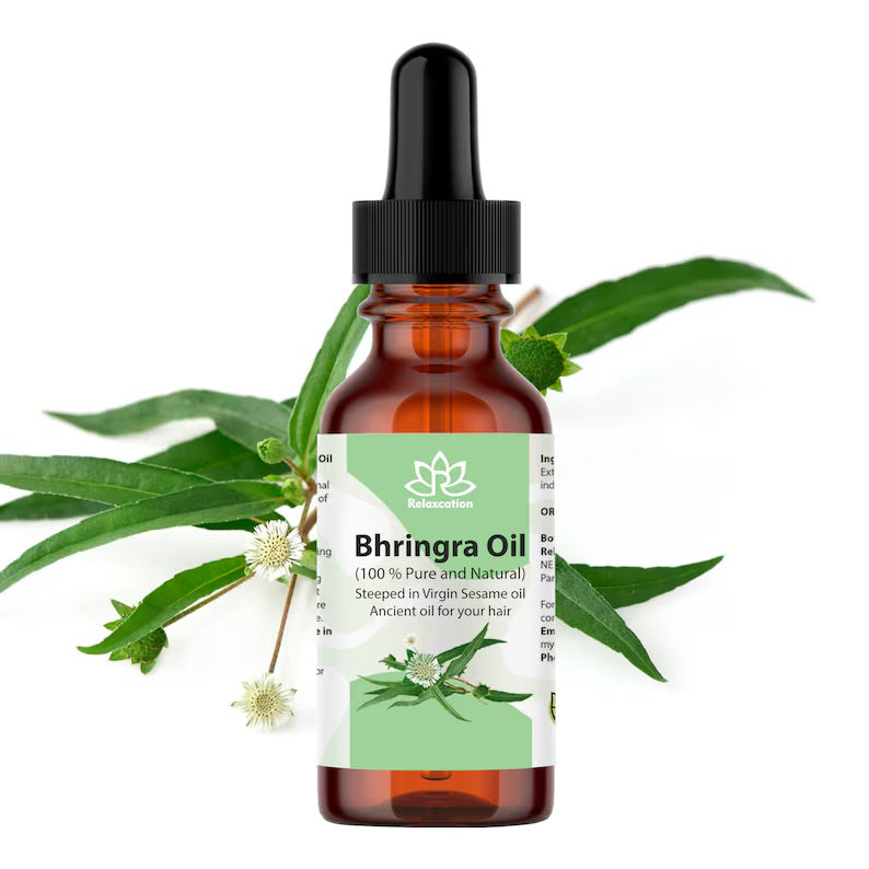 Bhringraj Leaf Infused Sesame Oil