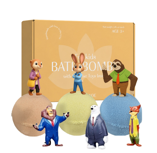 Big Bath Bombs for Kids with Surprise ZOOTOPIA Toys Inside
