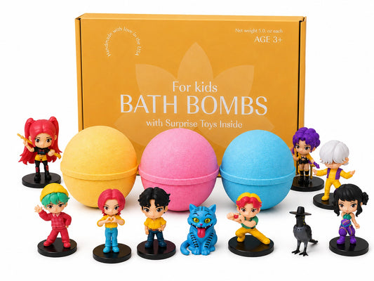 Bath Bombs for Kids with K-POP Toys Inside