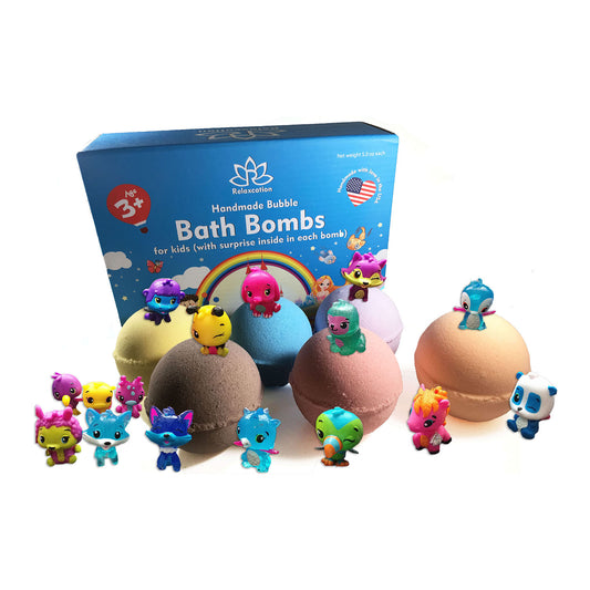 Bath Bombs for Kids with Surprise LITTLE ANIMALS (Hаtсhimals) Toys Inside