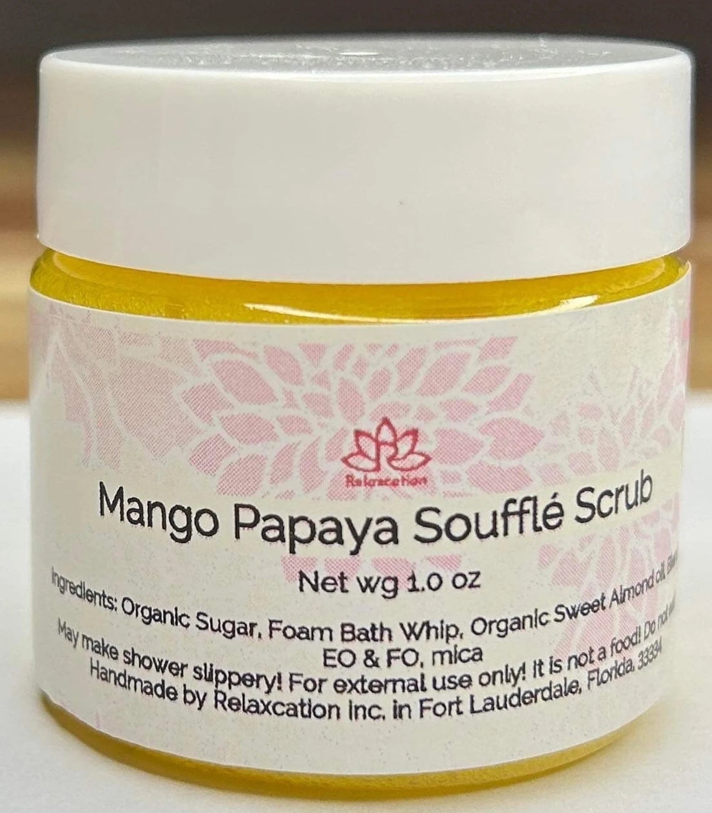 Sugar Scrub-Souffle For Body and Face "Mango-Papaya" - 1.5 oz sample jar