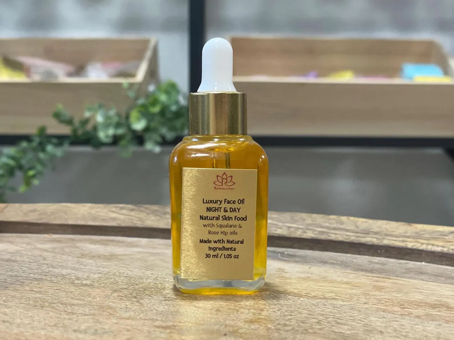 Luxury Face Oil Day & Night 1 fl oz | Botanical Facial Oil for Dry Mature Skin | Natural Plant Based Skin Care Serum