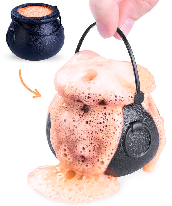 Witches Brew Cauldron Pumpkin Pie Bath Bomb - Surprise Scary Toy Inside