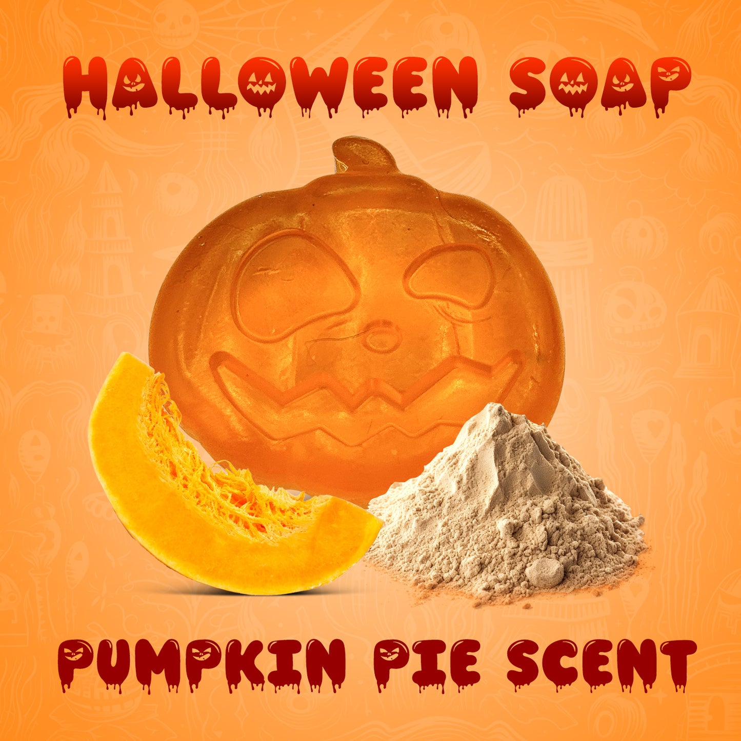 Halloween PUMPKIN Soap Pumpkin Pie Scent