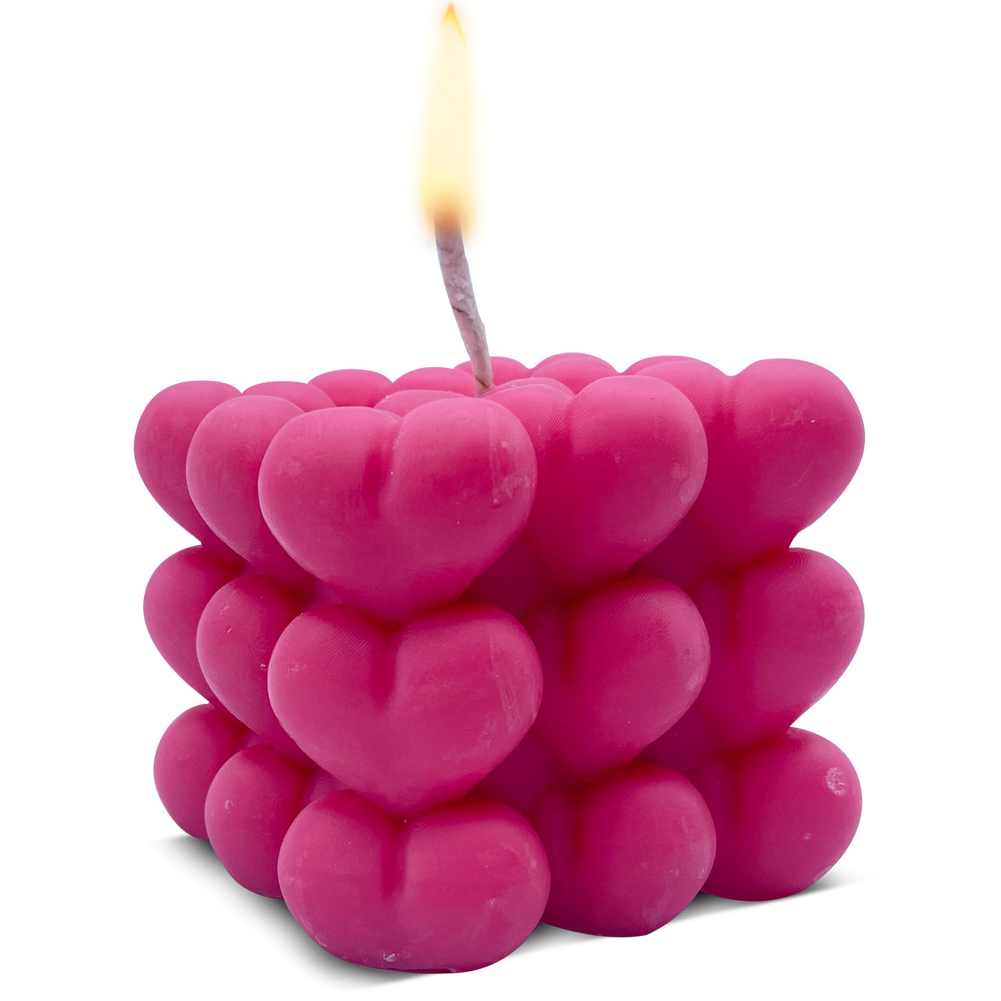 ROSE Heart Shaped Soy Wax Candle - 5.5 oz