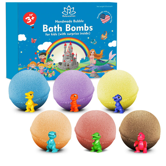 Bath Bomb for Kids with Surprise MINI DINO Toy Inside