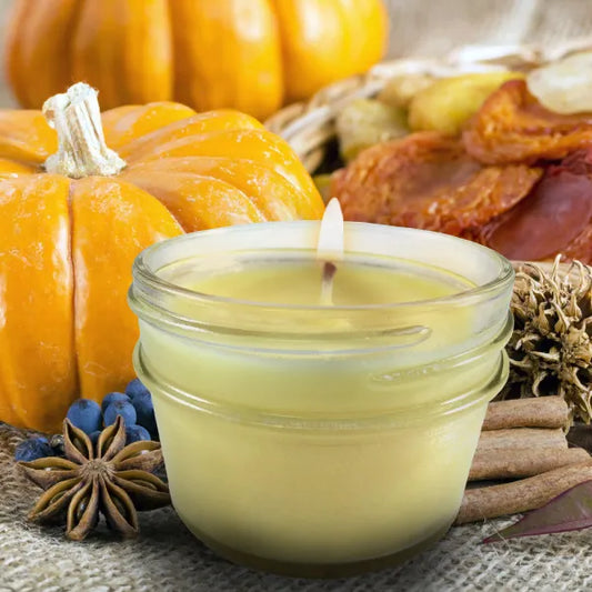 PUMPKIN SPICE Soy Wax Candle in Glass Jar (4 oz)