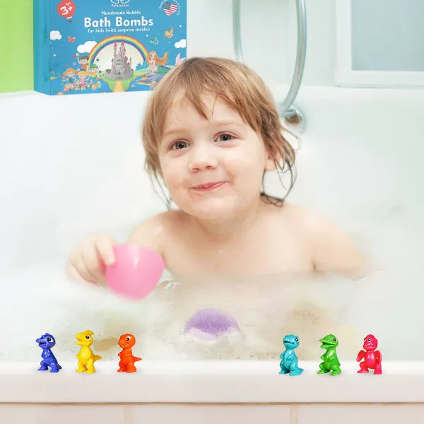 Bath Bomb for Kids with Surprise MINI DINO Toy Inside