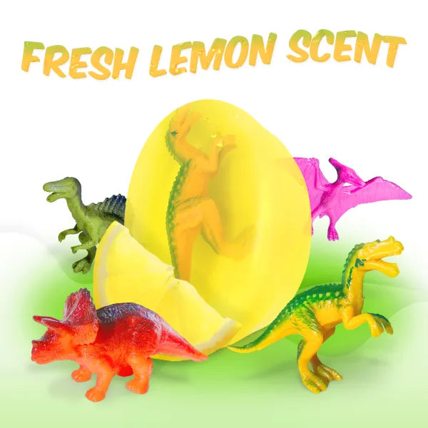 LEMON Soap Bar for Kids With DINO Toy Inside