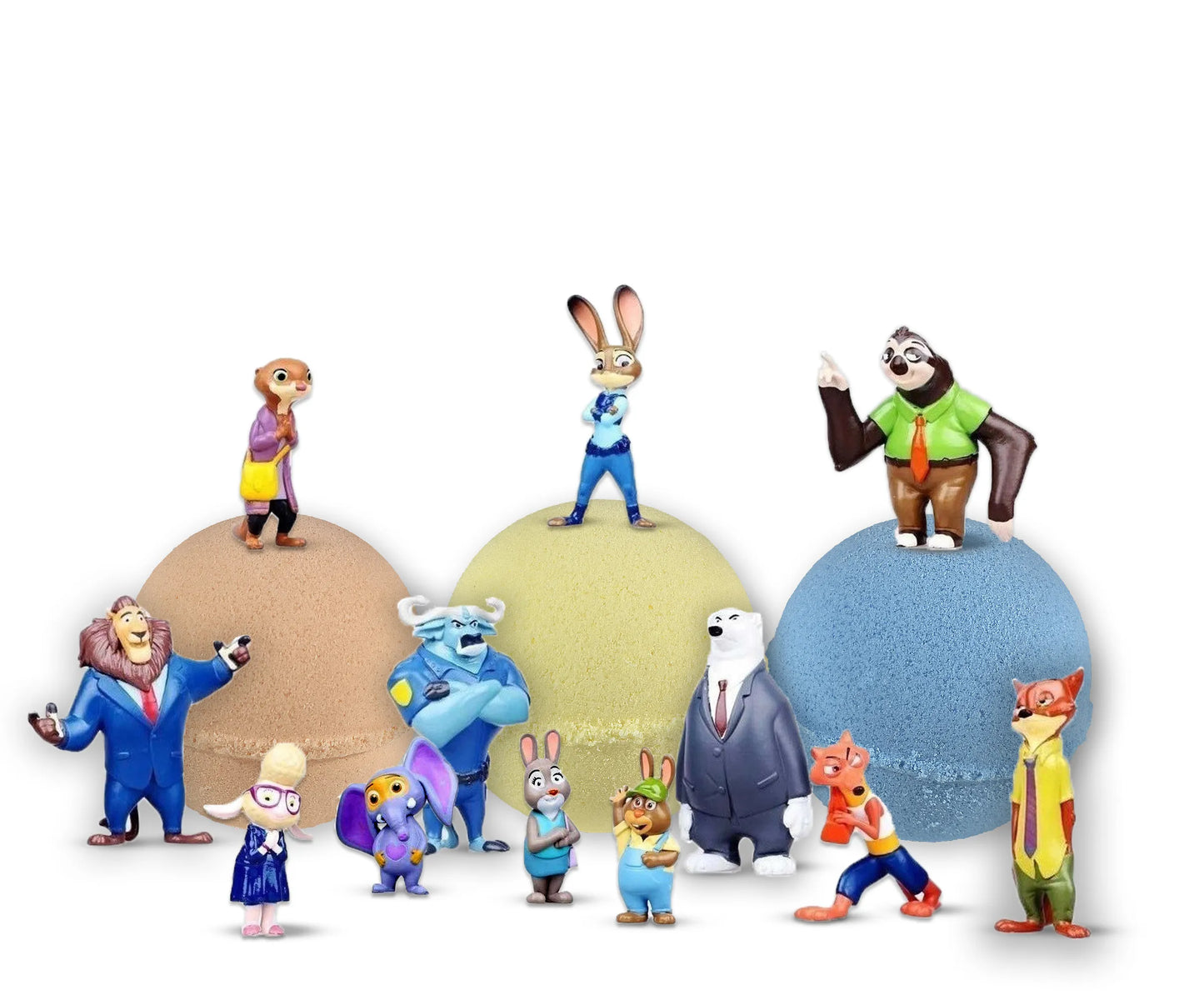 Big Bath Bombs for Kids with Surprise ZOOTOPIA Toys Inside