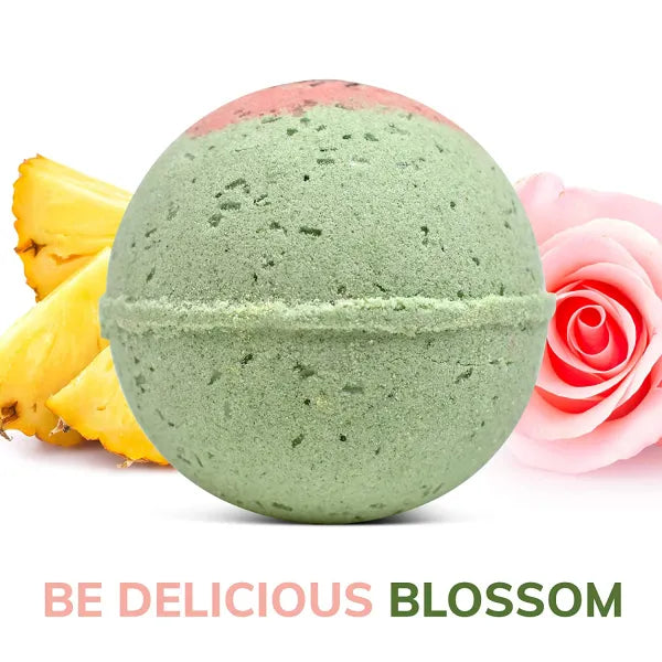 Be Delicious Blossom Organic Bath Bomb - Refreshing and Relaxing