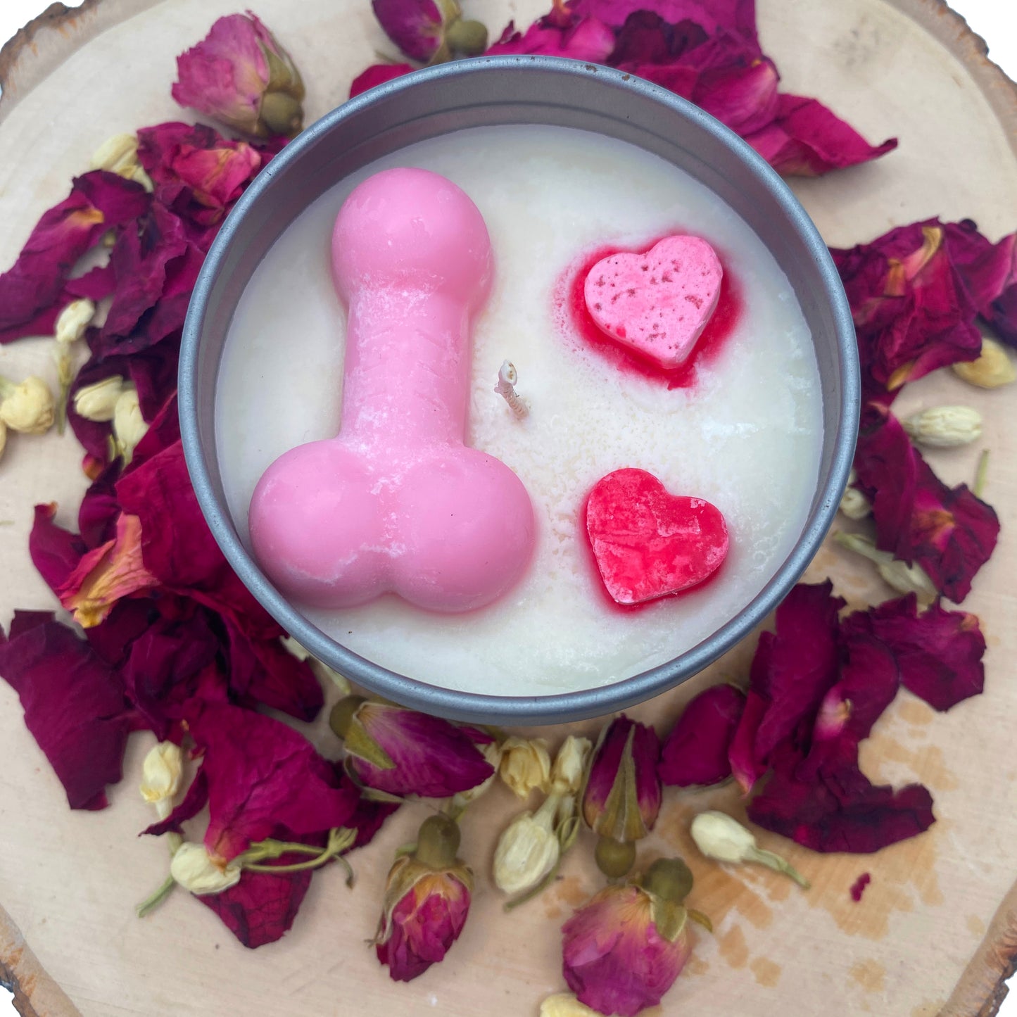 Valentine's Day Adult Handmade Soy Candle with Penis on top!