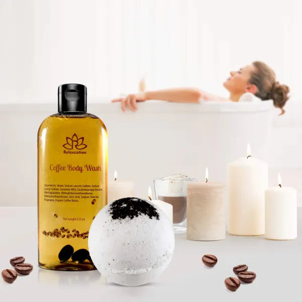 Bath and Spa Gift Set for Coffee Lovers