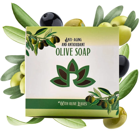 Organic Soap Bar with Olive Oil and Olive Leaves