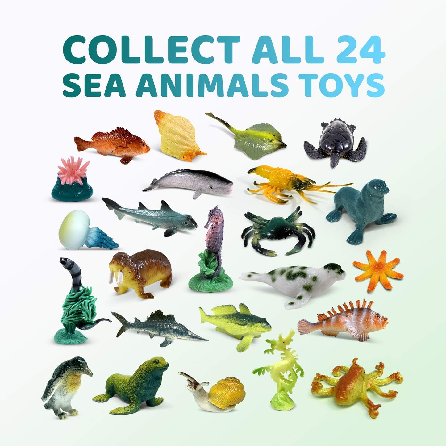 4 Kids Soap Bars with Sea Animals Toys Inside