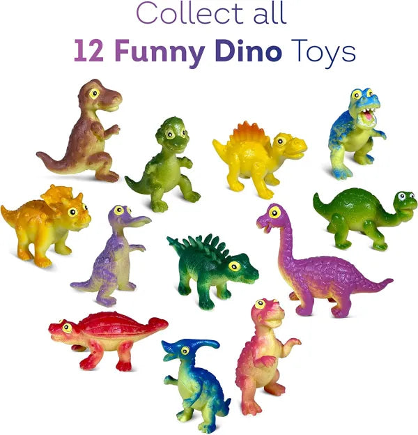 6 Bath Bombs for Kids with Funny Dinosaurs Toys