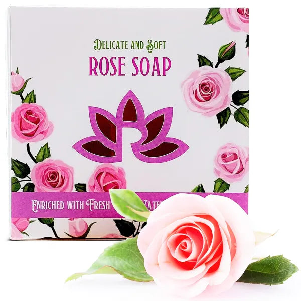 Natural Soap Bar with Kaolin Clay and Rose Water