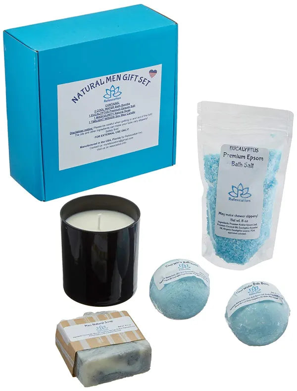 Bath and Spa Gift Basket for Men