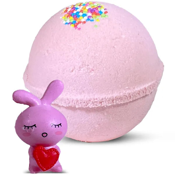 Easter Bunny Toy Bath Bomb for Kids with Surprise Inside