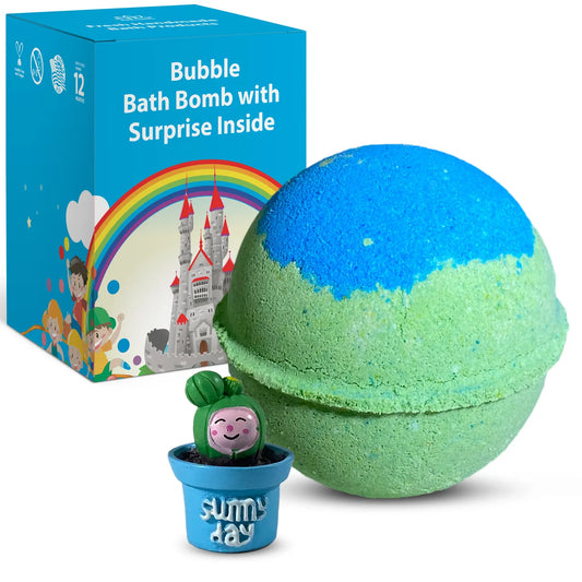 Cactus Toy Bath Bomb for Kids with Surprise Inside