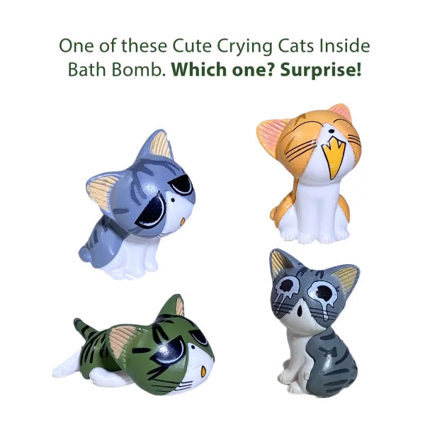 Crying CAT Bath Bomb for Kids with Surprise Inside