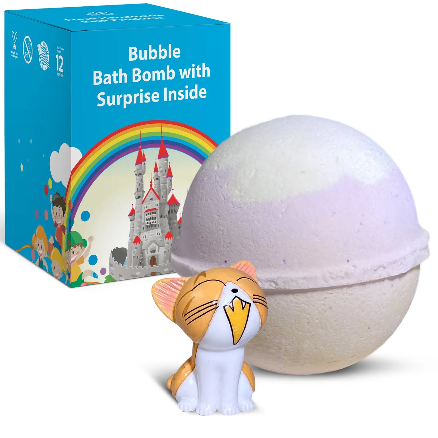 Crying CAT Bath Bomb for Kids with Surprise Inside