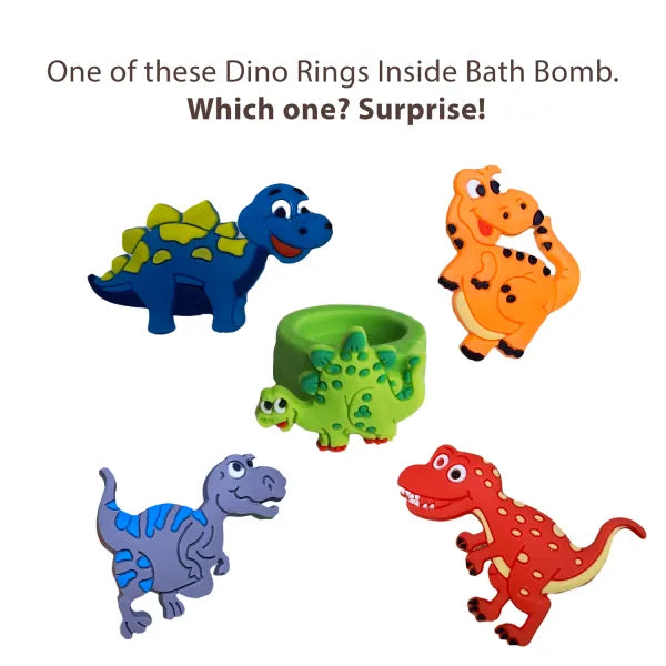 Dino Ring Toy Bath Bomb for Kids with Surprise Inside