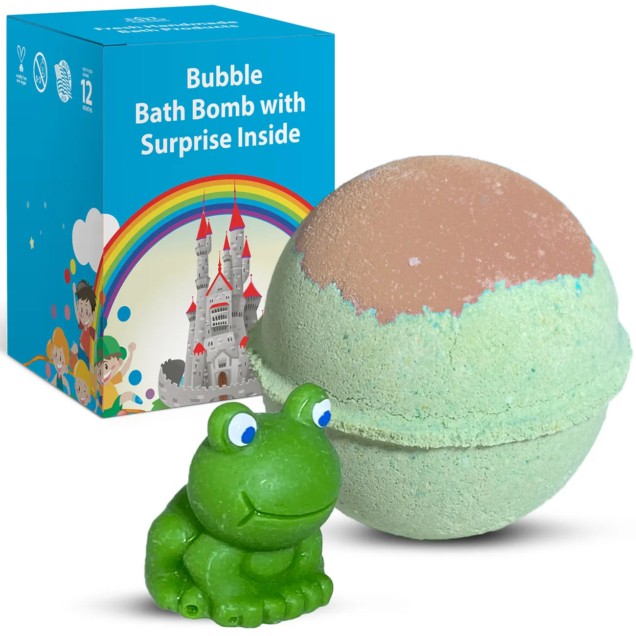 Froggy Toy Bath Bomb for Kids with Surprise Inside