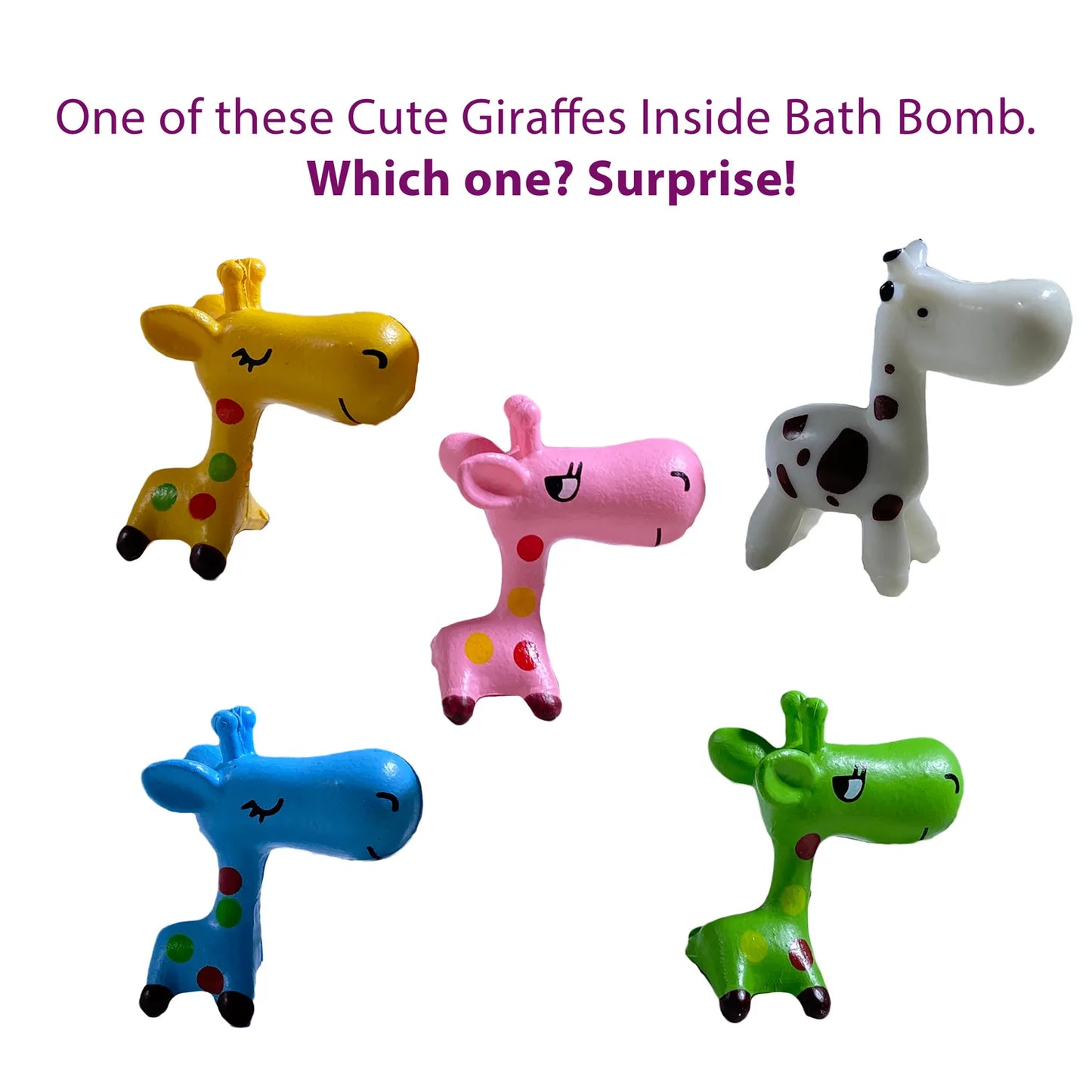 Giraffe Toy Bath Bomb for Kids with Surprise Inside