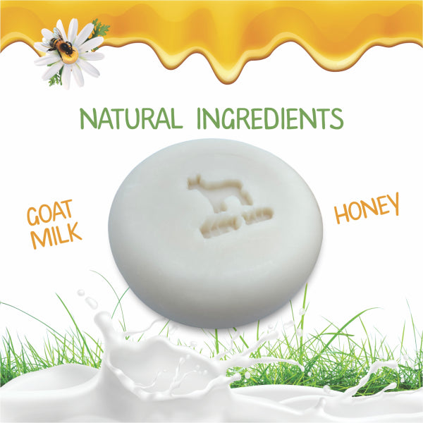 Baby Soap Bars with Goat Milk and Honey (Pack of 3)
