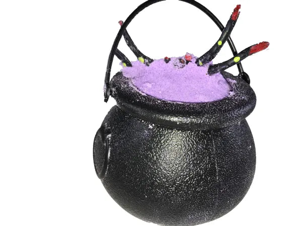 4 Halloween Cauldrons Bath Bombs with Scary Toys Inside