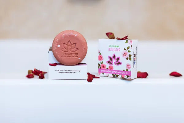 Natural Soap Bar with Rose Water and Kaolin Clay