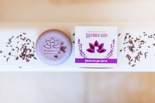 Lavender Shea Butter Organic Soap Bar - Calming and Relaxing