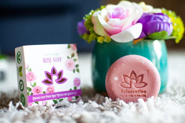 Natural Soap Bar with Rose Water and Kaolin Clay